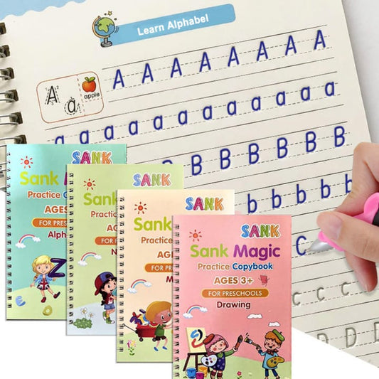 Sank Magic book Practice | Sank Magic Book for Montessori Children Tracing Handwriting First Pre-school Baby Learning Books for Kids