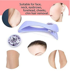 Eyebrow Threading Tool – Modern Plastic Cotton Facial & Body Hair Remover for Women - Random Color