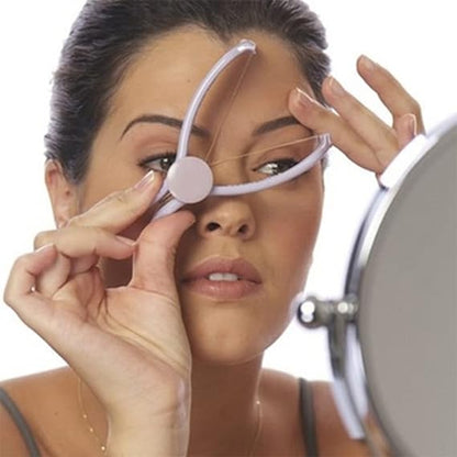 Eyebrow Threading Tool – Modern Plastic Cotton Facial & Body Hair Remover for Women - Random Color