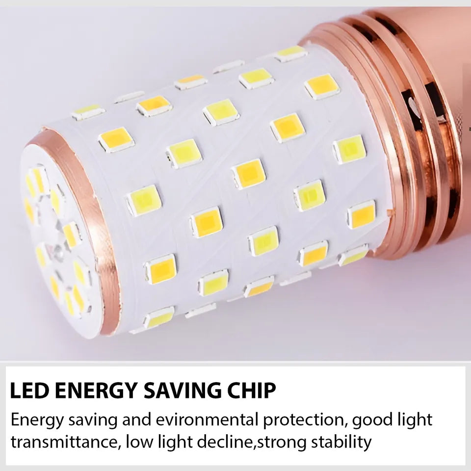 E27 LED Corn Light Lamp Bulb | 3 in 1 light modes Chandelier, Candle LED Light For Home & Decoration - 12W/16W