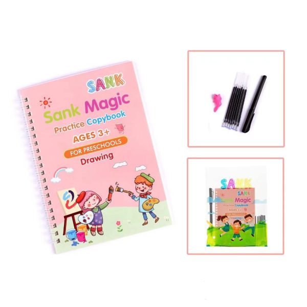 Sank Magic book Practice | Sank Magic Book for Montessori Children Tracing Handwriting First Pre-school Baby Learning Books for Kids