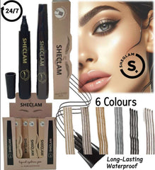 24 Hours Waterproof Liquid Eyebrow Pen - Black