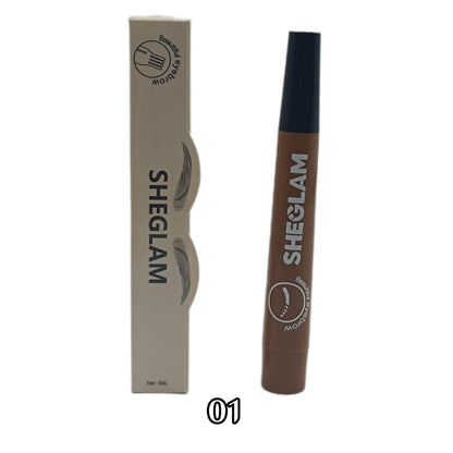 24 Hours Waterproof Liquid Eyebrow Pen - Black