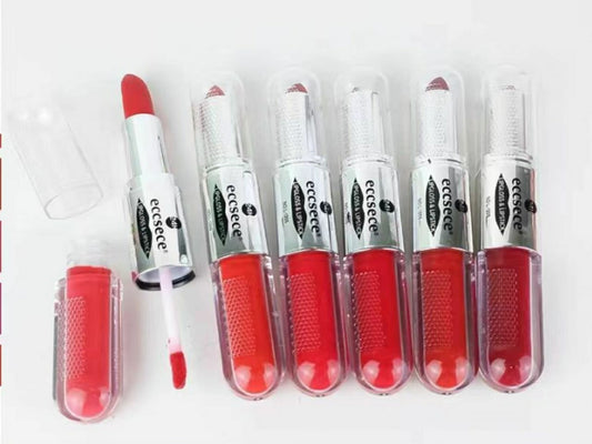 eccsece 2 in 1 Lipstick + Lipgloss