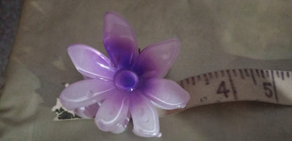 1 Pc - Flower Hair Clip Colorful Hair Band For girls & Women - Small, Orange