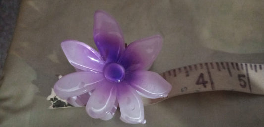 1 Pc - Flower Hair Clip Colorful Hair Band For girls & Women - Small, Orange