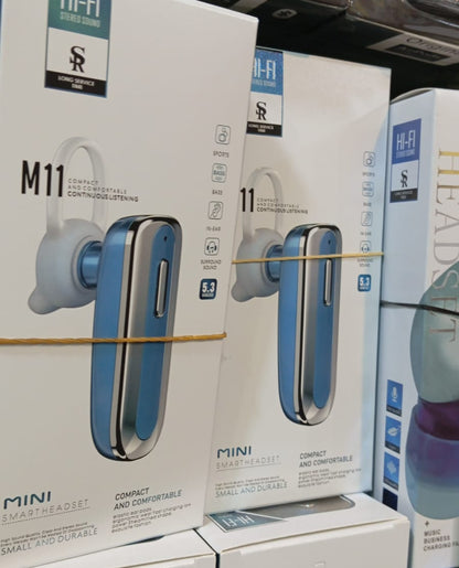 M11 Bluetooth Wireless Headset Right Ear Or Left Single Earbuds For phone & Android Phone