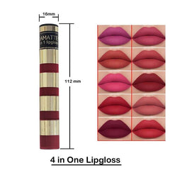 4 in 1 glossy lip gloss (random color)