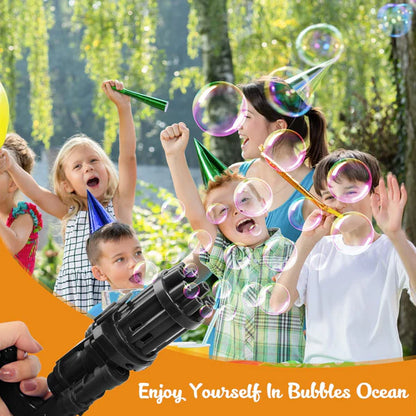 Automatic Bubble Gun For Kids | Water Gatling Play Gun for Boys & Girls