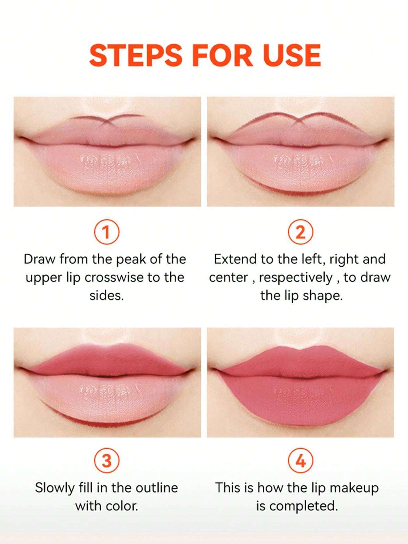 HUDAMOJI Ultra Matte Finish Lip Gloss And Lip Liner Lip Contour Set - Nude
