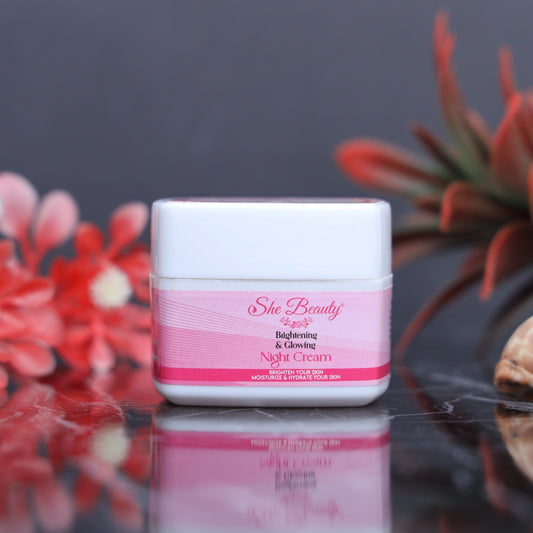 She Beauty Whitening Night Care Cream ,FRAGRANCE-FREE NIGHT CREAM