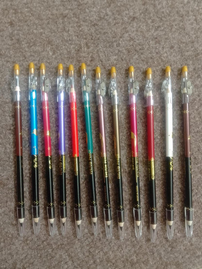 ( Pack of 6 )2 in 1 colors eye pencil multipurpose Eye Pencil (Random color)