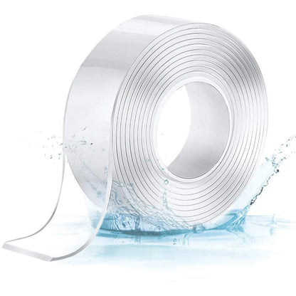 Nano Tape Double Sided Tape Self Adhesive Nano Tape for Kitchen Walls Photos Posters Fixing Balloon Home Office - 3 Meter