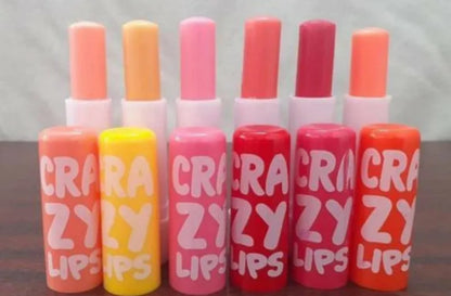 Pack of 3 Crazy Tinted Lip Balm, Magic Chapstick Hydrated & Moisturizing Lip Balm (Random Color)