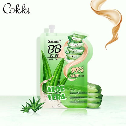 Sasimi Natural Aloe Vera BB Foundation Cream 10Ml - Color 1