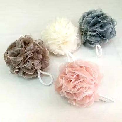 1 pcs)Soft Mesh Bath Sponge – Exfoliating Body Scrubber Random color - Extra Soft Body Loofah Bath Sponge – Gentle Exfoliating Shower Pouf for Radiant, Smooth Skin – Mesh Shower Scrubber for Men & Women - Random Color