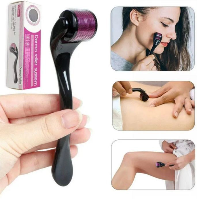 Derma Roller 0.5mm with 540 Micro Needle for Hair Growth and Facial Skin Therapy| Skin Care Beauty Tool for Anti-Aging Skin Repair, for and Women