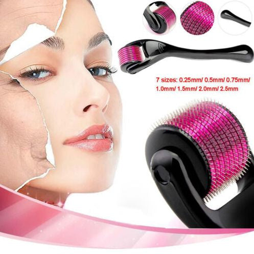 Derma Roller 0.5mm with 540 Micro Needle for Hair Growth and Facial Skin Therapy| Skin Care Beauty Tool for Anti-Aging Skin Repair, for and Women