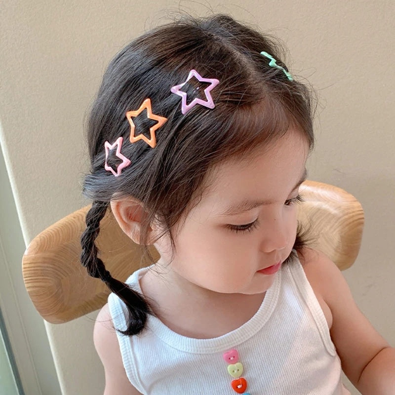 Pack Off 06  Star Design Girl Hair Clip | Hair Clip For Women | Best Quality Hair Clip ( Random Color )