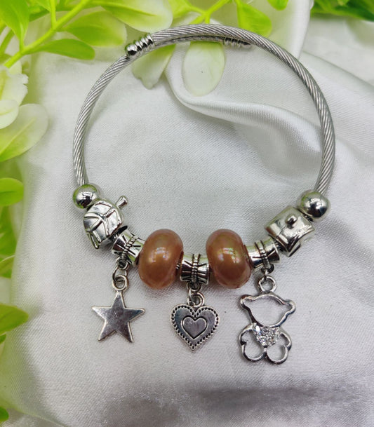 1 Piece Imported Radiant Star Charm Pandora Bracelet | Best Quality Bracelet For Girls & Women | Girls & Women Jewellery