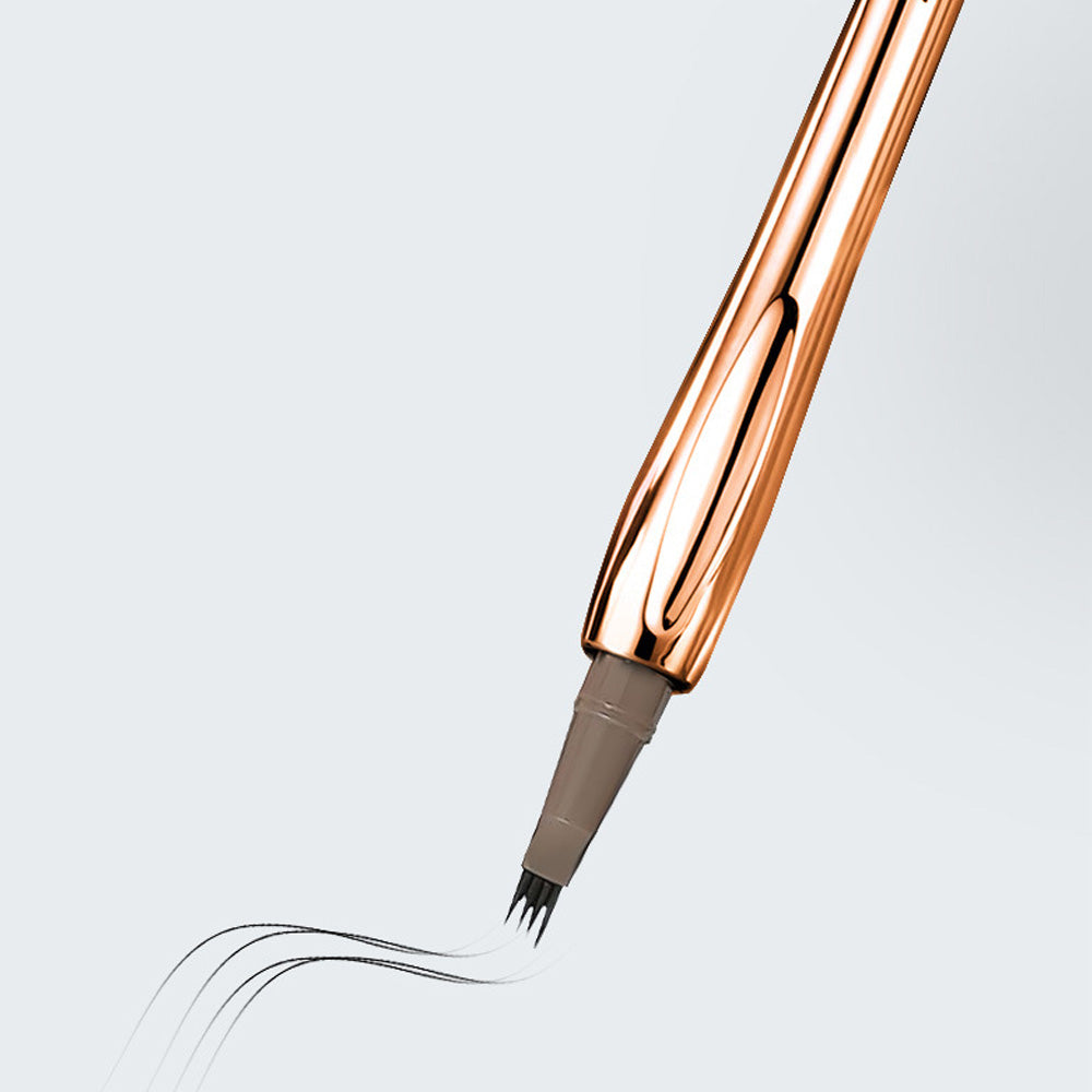 ( Tattoo brow) 4 Points Tip Tattoo Pen | 4 Tip Tattoo Eyebrow Pen | Eyebrow Pencil Creates Natural Makeup Effect - Black
