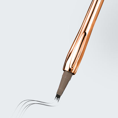 ( Tattoo brow) 4 Points Tip Tattoo Pen | 4 Tip Tattoo Eyebrow Pen | Eyebrow Pencil Creates Natural Makeup Effect - Black