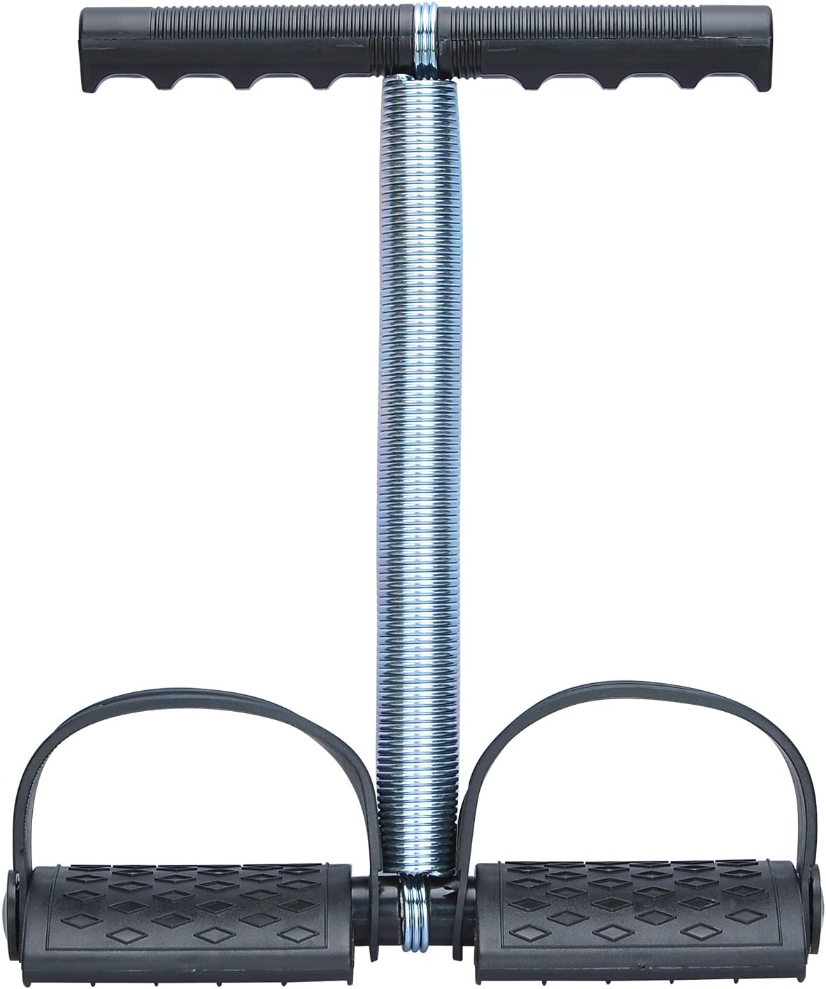 Foot Pedal Resistance Band Elastic Sit-up Pull Rope Yoga Fitness Gym – Elastic Pull Ropes Tummy Trimmer | Spring Tummy Trimmer ( Random Color )Single Spring