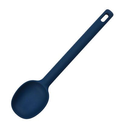 1 Piece Serving Spoon Long Handle Silicone Stirring Spoon High Temperature Resistant Anti-scald Soup Spoon Large Size Seasoning Spoon Ice Cream Serving Spoon - Long Handle Silicone Stirring Spoon ( Random Color )
