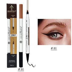 2 in 1 Gegemoon Liquid Eyebrow & Eyeliner | Long Lasting Liquid Eyeliner & Eyebrow Pencil