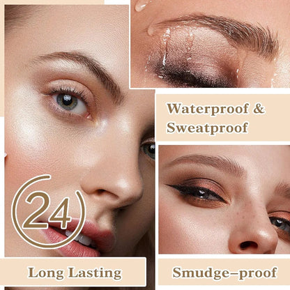 ( Tattoo brow) 4 Points Tip Tattoo Pen | 4 Tip Tattoo Eyebrow Pen | Eyebrow Pencil Creates Natural Makeup Effect - Black