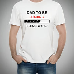 Dad to Be & Mom to Be Style White T-Shirt - Key & Heart Design T-Shirts  – Best Quality T-Shirts | T-Shirt For Women - T-Shirt For Men  - Dad to Be