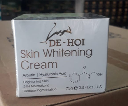 DE HOI Skin Whitening Cream – Brightening & Moisturizing Face and Body Cream for Dark Skin - 75 gram