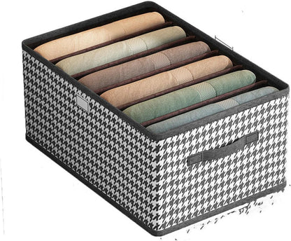 Clothes Organizer | Pants, Jeans Storage Box | Wardrobe Clothes Organizer | Underwear, Socks Storage Artifact Cabinet Storage Organizers - 01 Cloth Organizer