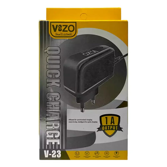 V23 – Simple Micro USB Charger with Built-in Cable | Best Quality Charger Android - Vizo V23 Charger - Mobile Phone Charger