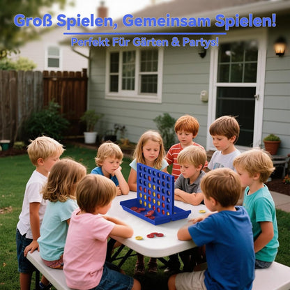4 IN A ROW Board Game for Kids / Travel Board Game / Board Games Indoor & Outdoor
