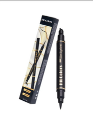 2 in 1 Winged Stamp Liquid Eyeliner Pencil Waterproof Fast Dry Lasting Black Eye Liner Pen | 2 in 1 Fit Colors Eyeliner For Girls | Eyeliner Pen  - Pack Of 01