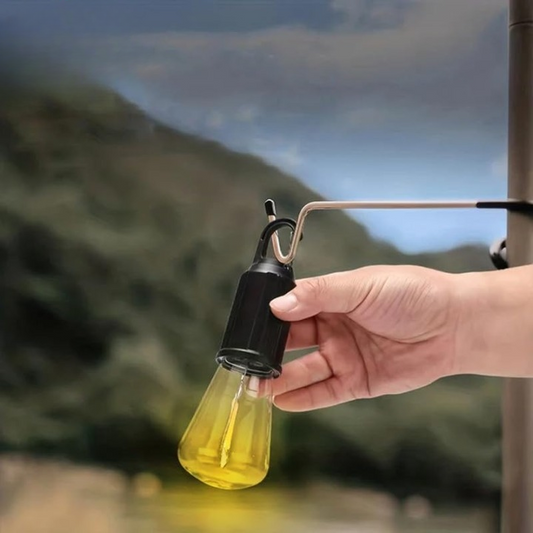 Rechargeable Portable LED Camping Lantern, Tent Lamp with Clip Hook, Essentials Tent Accessories Emergency Camping Lights for Backpacking Camping Hiking Fishing Hurricane Outage type -c