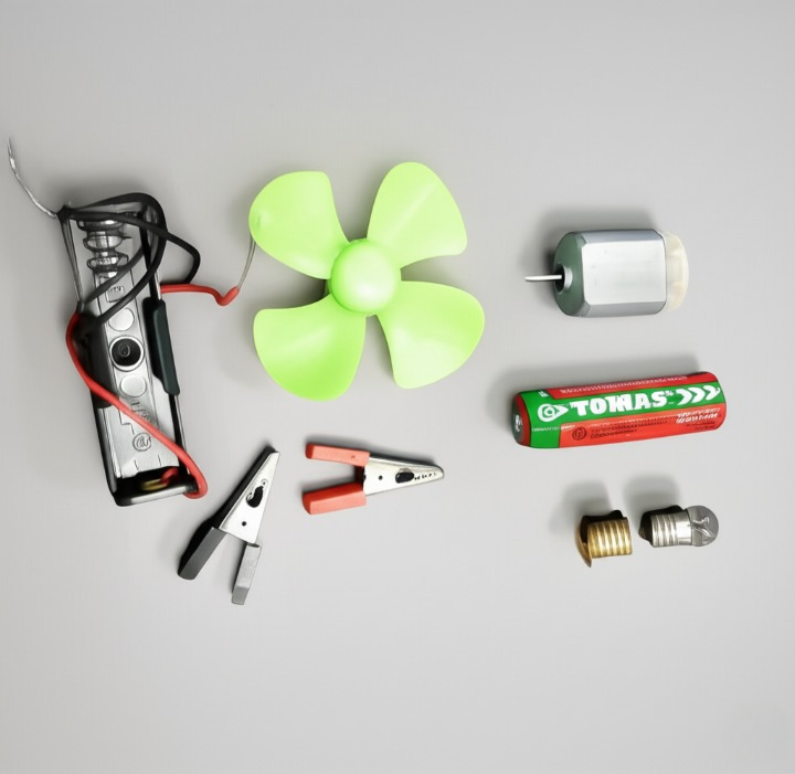 Bulb and Fan Electric Science Experiment Kit for Kids and Adults – DIY STEM Educational Toy