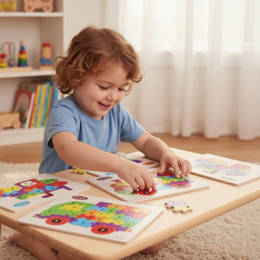 Wooden Alphabet Puzzle Board – Premium A-Z English Letters