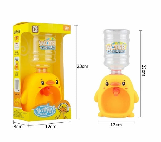 Mini Duck Water Dispenser Toy Drinking Fountain – Cute Yellow Duck Design with Realistic Water Flow, Eco-Friendly ABS Material