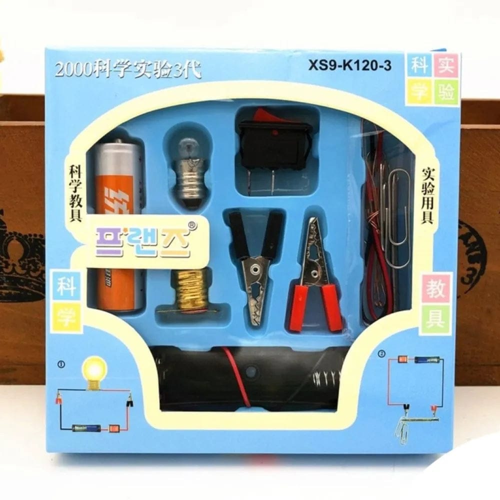 DIY Electrical Circuit Learning Set for Kids – Safe Educational Science Experiment Kit for Building Basic Circuits,