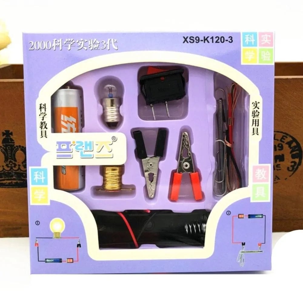 DIY Electrical Circuit Learning Set for Kids – Safe Educational Science Experiment Kit for Building Basic Circuits,