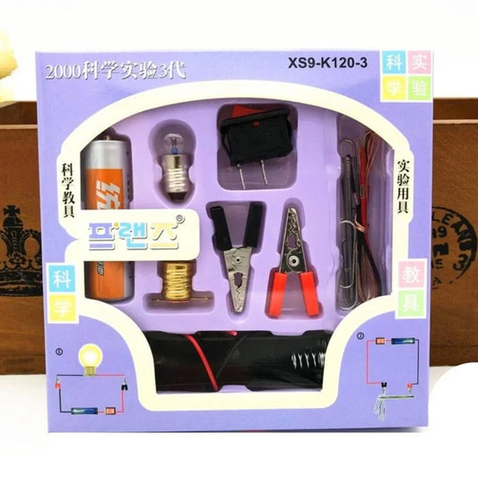 DIY Electrical Circuit Learning Set for Kids – Safe Educational Science Experiment Kit for Building Basic Circuits,