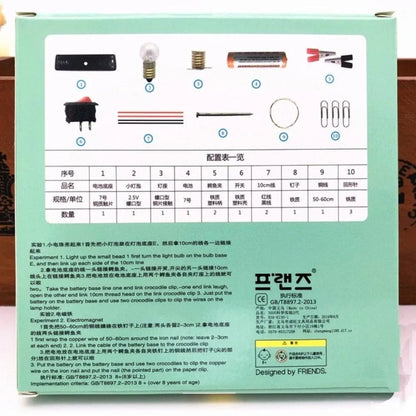 DIY Electrical Circuit Learning Set for Kids – Safe Educational Science Experiment Kit for Building Basic Circuits,