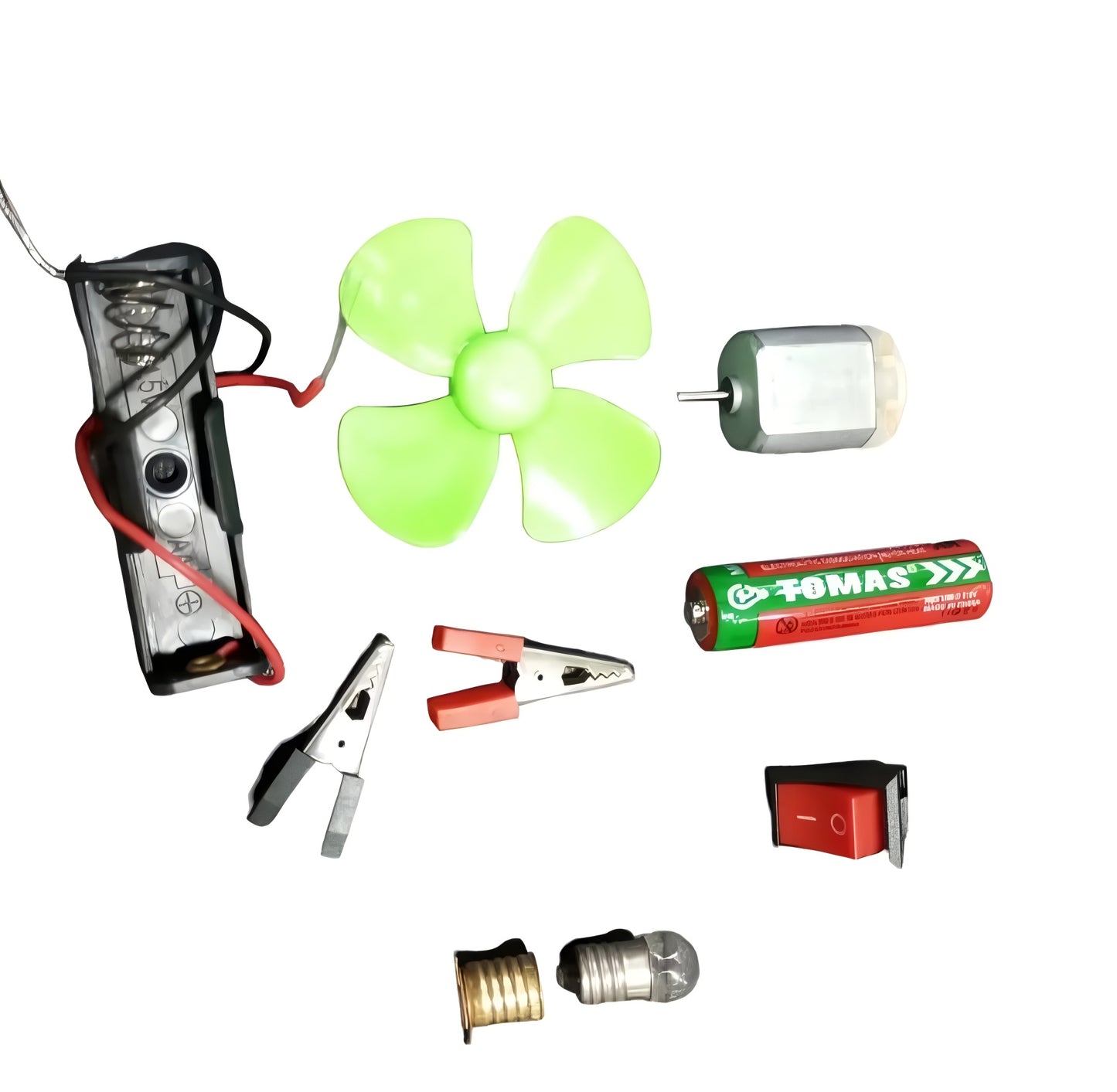 Bulb and Fan Electric Science Experiment Kit for Kids and Adults – DIY STEM Educational Toy