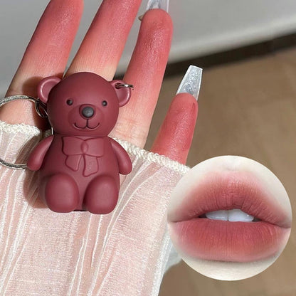 eddy Bear Keychain Style Lip Gloss – Cute & Portable, Multicolor Shades (Pack of 2 / Pack of 3 / Pack of 6)