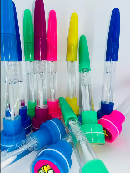 4-in-1 Pen with Stamp, Bubbles, Light, and Writing Function – Fun Creative Multi-Use Pen for Kids