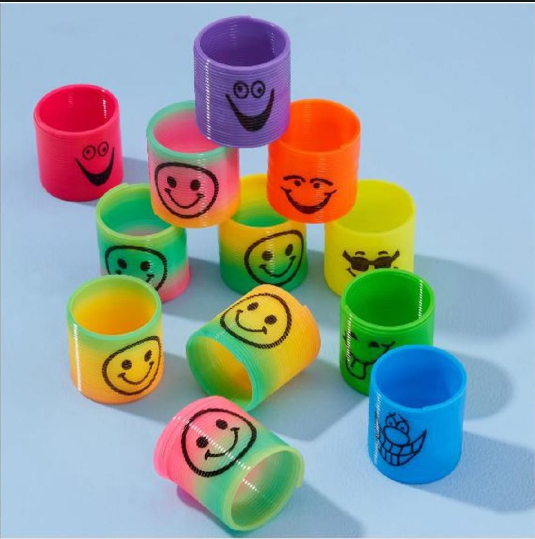 Pack of 12 Magic Slinky Spring Finger Fidget Toys – Stress Relief Sensory Toy for Kids & Adults,