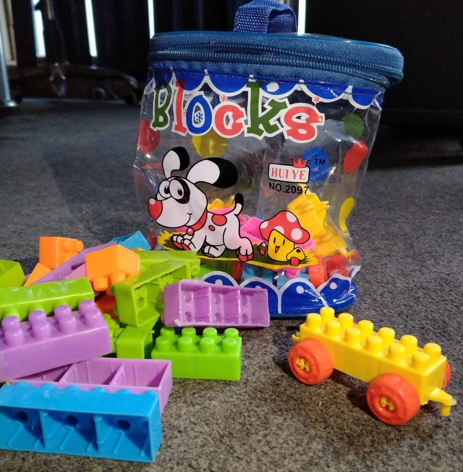 Building Blocks Toy Pack for Kids – 72 Pieces Multicolor Educational Blocks