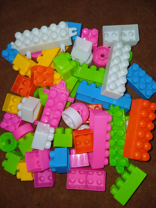 Building Blocks Toy Pack for Kids – 72 Pieces Multicolor Educational Blocks